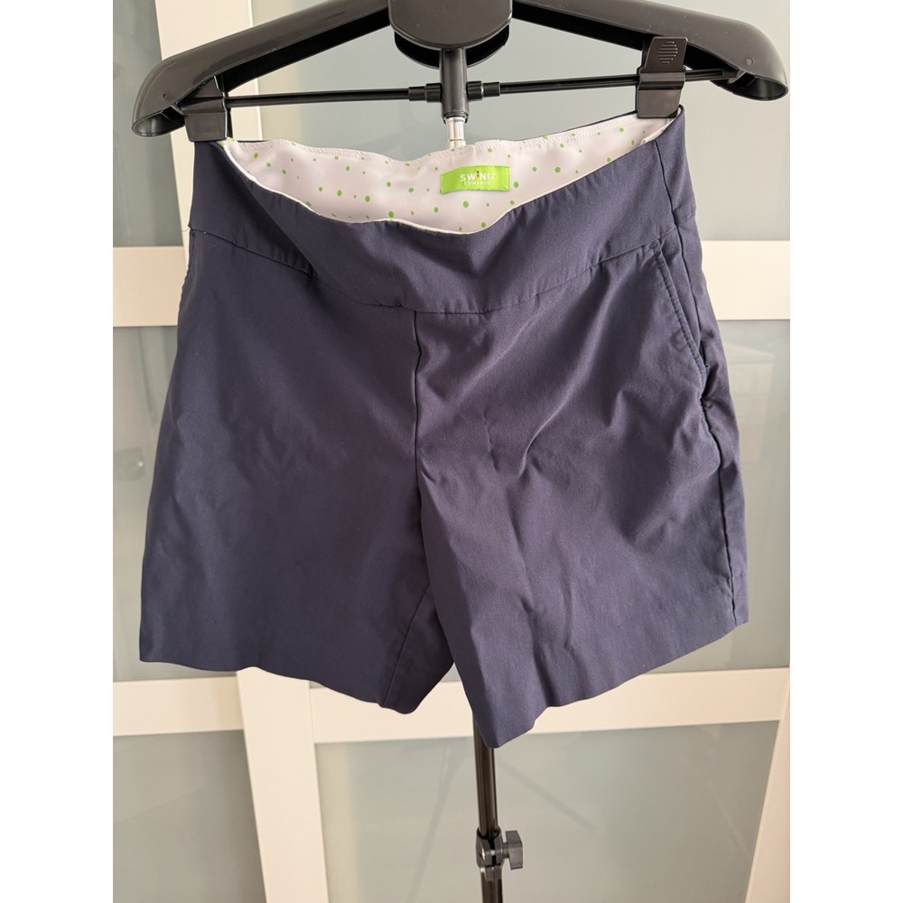 Swing Control Women's Golf Shorts Navy Blue Stretch Performance Size 14 US